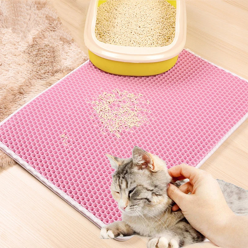 Pet Cat Litter Mat Toilet Waterproof Double Layer